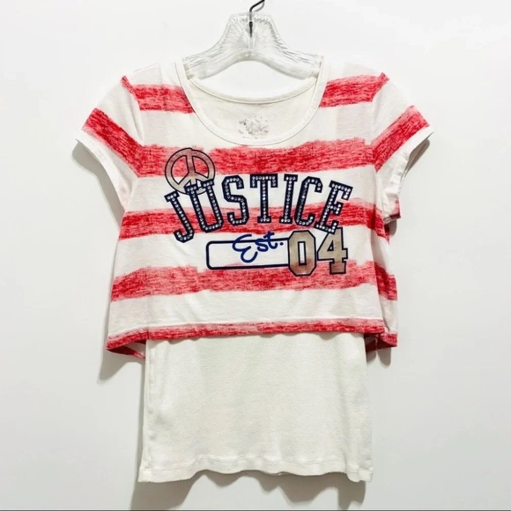Justice Girl’s Striped Tee Shirt